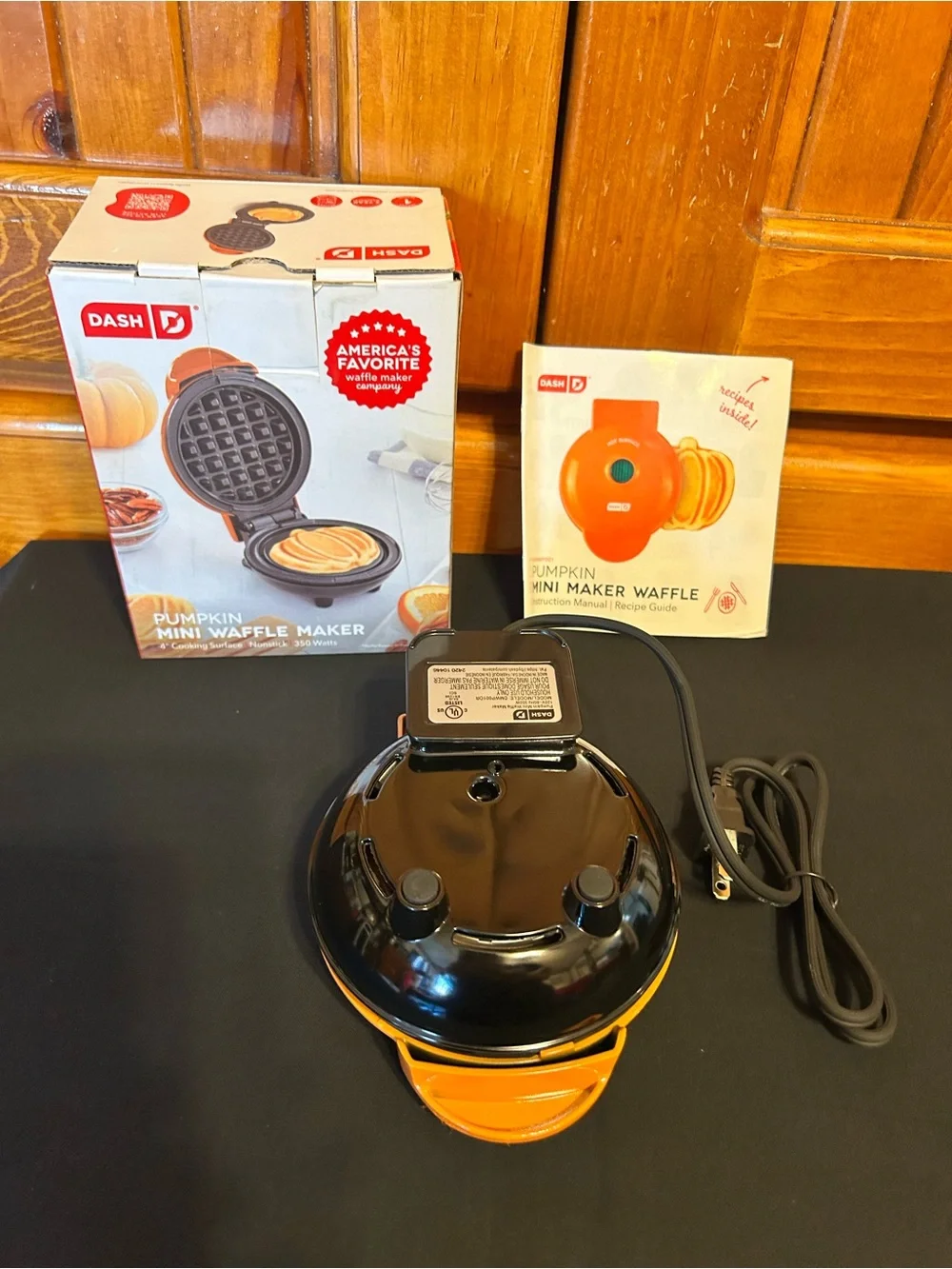 Mini Pumpkin waffle maker. Portable Kitchen Appliance - Not in Category
